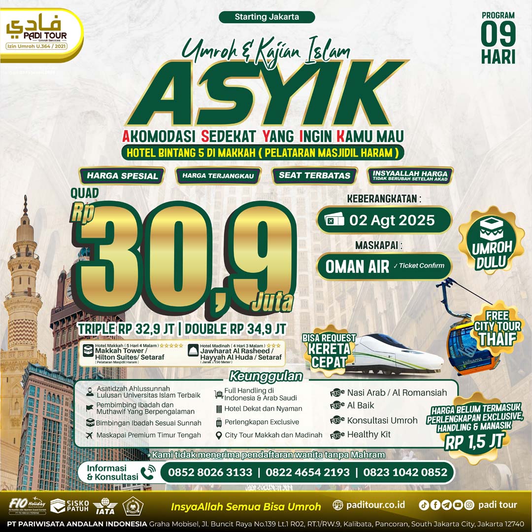 UMROH ASYIK 02 AGUSTUS ( UMROH DULU ) POST_IKLAN