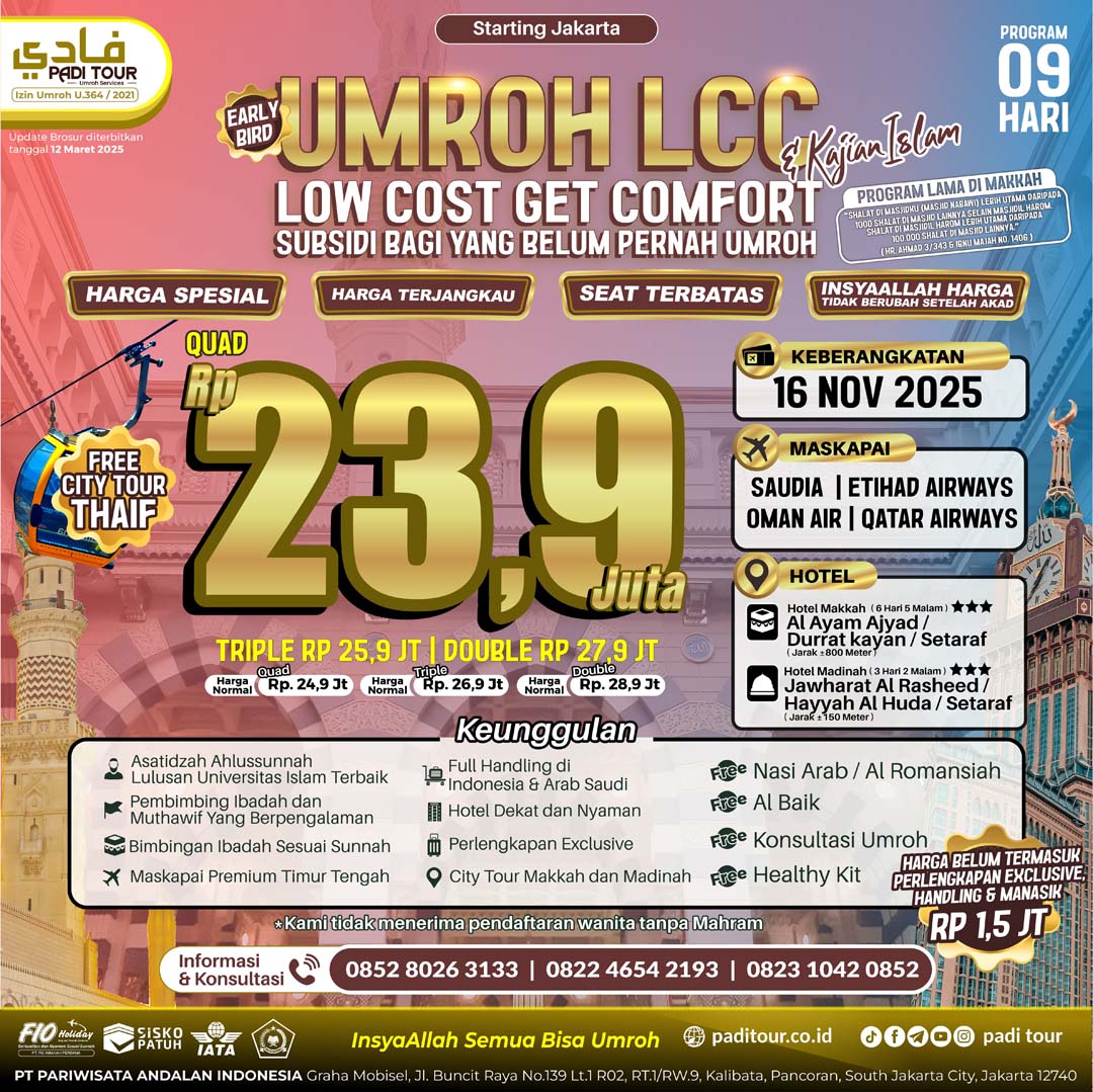16 nov 25 lcc